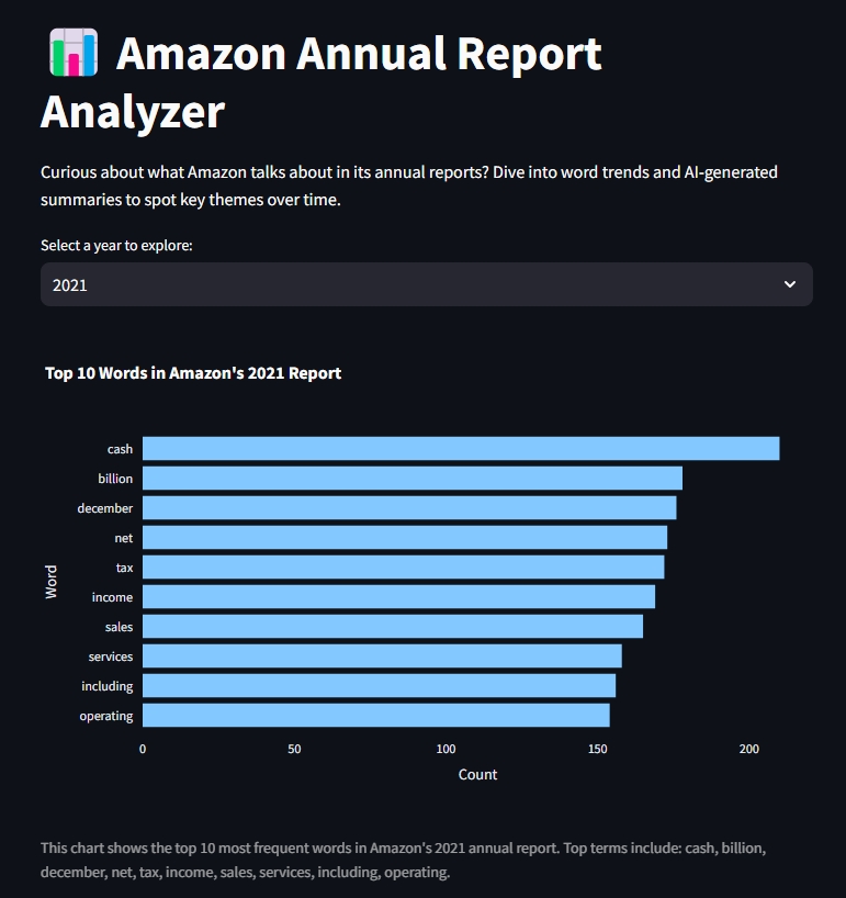 Amazon Annual Report Analyzer
